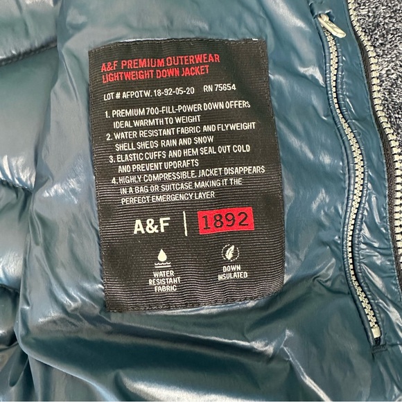 Abercrombie & Fitch Down Puffer Zip-Up Jacket - Picture 5 of 6